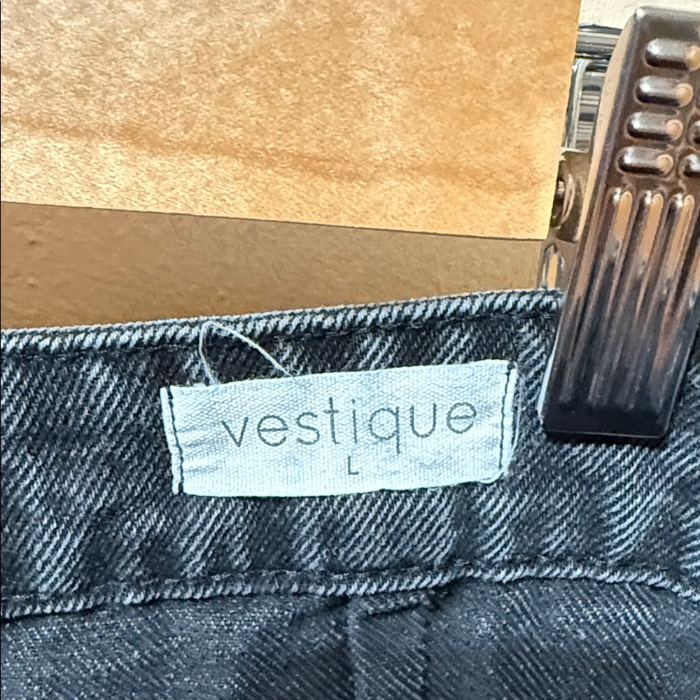 Vestique Charcoal Wide-Leg Jeans - Picture 2 of 8